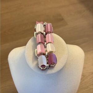 Elegant Pink and Purple Women's Bracelet